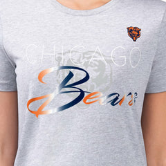 G-III 4Her by Carl Banks Women's Super-Slim Fit Lightweight Shadow Logo T-Shirt - Chicago Bears