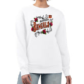 G-III 4Her by Carl Banks Women's Roses Fleece Tri-Blend Pullover Sweatshirt - Cincinnati Bengals