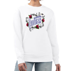 G-III 4Her by Carl Banks Women's Roses Fleece Tri-Blend Pullover Sweatshirt - Baltimore Ravens