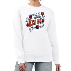 G-III 4Her by Carl Banks Women's Roses Fleece Tri-Blend Pullover Sweatshirt - Chicago Bears