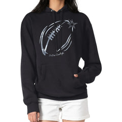 G-III 4Her by Carl Banks Women's Metallic Print Football Sketch Fleece Pullover Hoodie - Dallas Cowboys