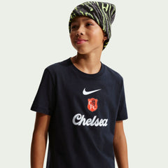 Chelsea Youth Crest T-Shirt - Nike Black