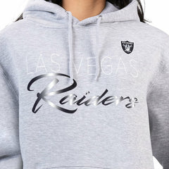 G-III 4Her by Carl Banks Women's Shadow Logo Fleece Pullover Hoodie - Las Vegas Raiders