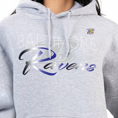 G-III 4Her by Carl Banks Women's Shadow Logo Fleece Pullover Hoodie - Baltimore Ravens