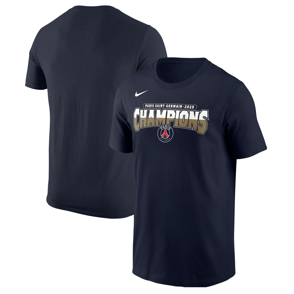 Paris Saint-Germain 2025 Champions League Winners Core T-Shirt - Nike Navy