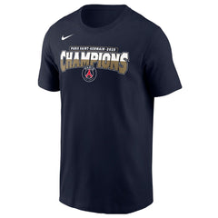 Paris Saint-Germain 2025 Champions League Winners Core T-Shirt - Nike Navy