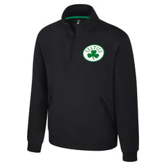 NBA Boston Celtics Stadium Essentials Unisex Varsity Trainer Quarter-Zip Pullover