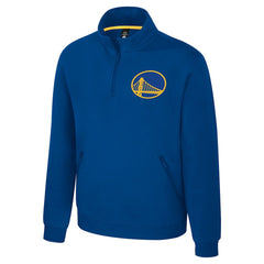 NBA Golden State Warriors Stadium Essentials Unisex Varsity Trainer Quarter-Zip Pullover sale