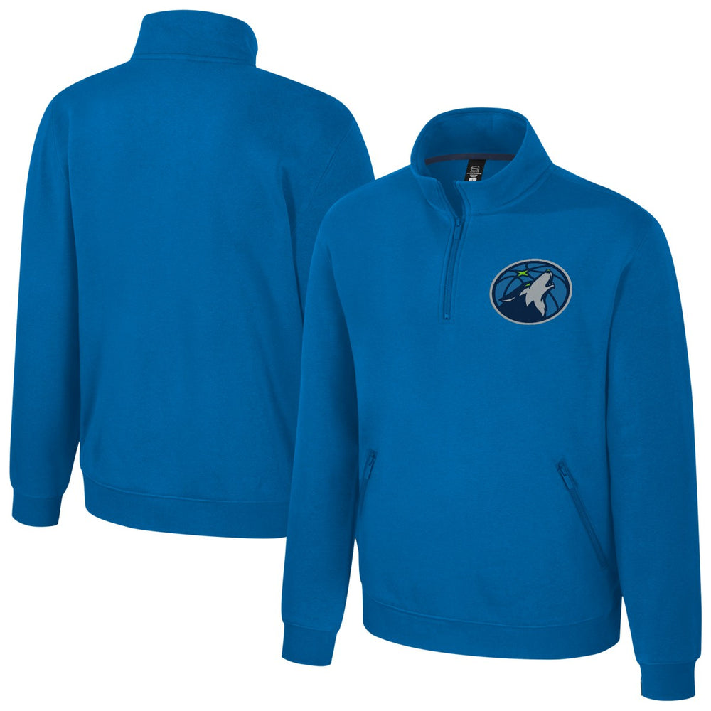 NBA Minnesota Timberwolves Stadium Essentials Unisex Varsity Trainer Quarter-Zip Pullover