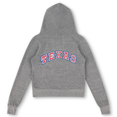MLB Texas Rangers Aviator Nation x MLB Unisex 5-Stripe Tri-Blend Full-Zip Hoodie