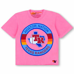 MLB Texas Rangers Aviator Nation x MLB Women's Tri-Blend Boyfriend T-Shirt