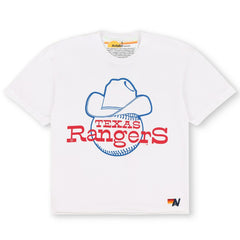 MLB Texas Rangers Aviator Nation x MLB Women's Bolt Boyfriend Tri-Blend T-Shirt