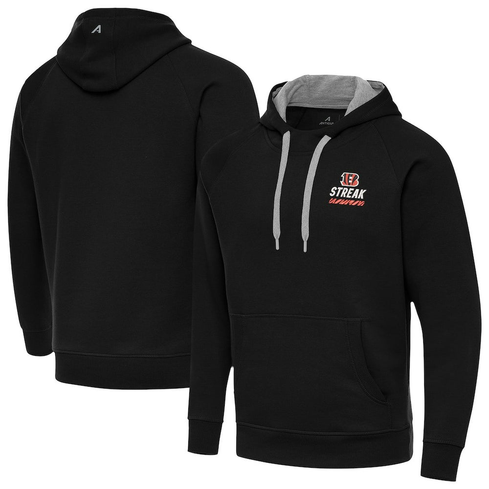 Antigua Streak Victory Pullover Hoodie - Cincinnati Bengals