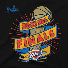 NBA Oklahoma City Thunder Stadium Essentials Unisex 2025 NBA Finals Clutch T-Shirt