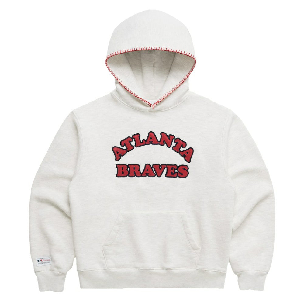 MLB Atlanta Braves Madhappy x MLB Unisex Heavyweight Fleece Pullover Hoodie
