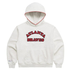 MLB Atlanta Braves Madhappy x MLB Unisex Heavyweight Fleece Pullover Hoodie
