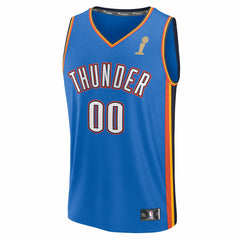 NBA Oklahoma City Thunder 2025 NBA Finals Champions Fast Break Replica Custom Jersey