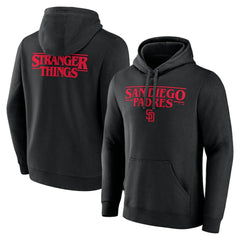 MLB San Diego Padres Stranger Things Logo Lockup Pullover Hoodie