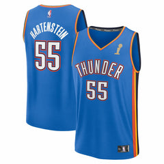 NBA Isaiah Hartenstein Oklahoma City Thunder 2025 NBA Finals Champions Fast Break Replica Player Jersey