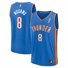 NBA Jalen Williams Oklahoma City Thunder 2025 NBA Finals Champions Fast Break Replica Player Jersey