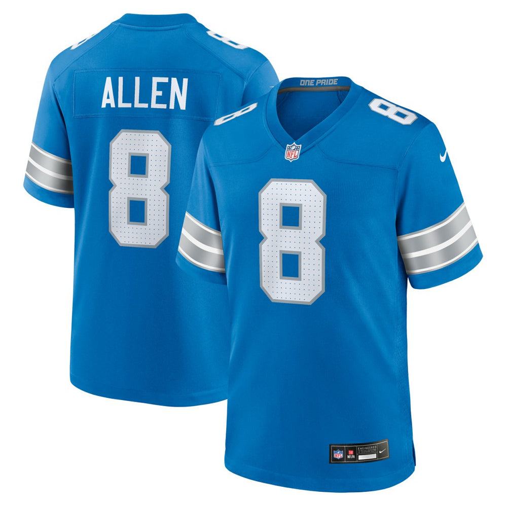 Kyle Allen Team Game Jersey - Detroit Lions