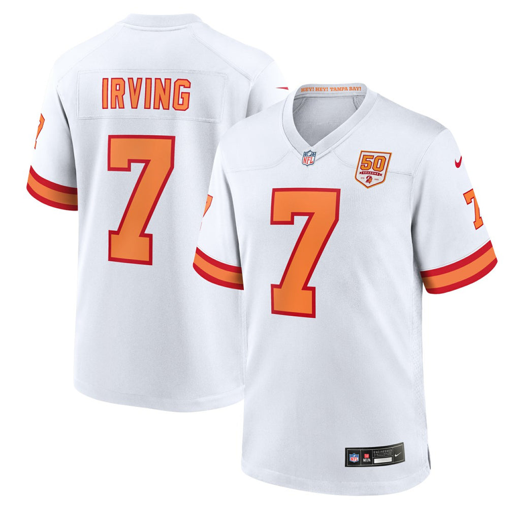 Bucky Irving '76 50th Season Game Jersey - Tampa Bay Buccaneers