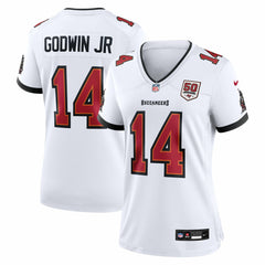 Chris Godwin Jr. Women's 50th Season White Game Jersey - Tampa Bay Buccaneers