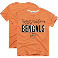 Homage Youth Love Sign x ASL 2.0 Tri-Blend T-Shirt - Cincinnati Bengals