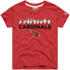 Homage Youth Love Sign x ASL 2.0 Tri-Blend T-Shirt - Arizona Cardinals
