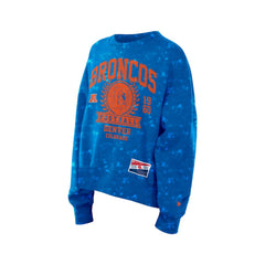 Women's Throwback Oversized Boxy Sweatshirt - Denver Broncos