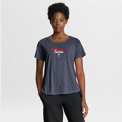 MLB Minnesota Twins Nike Women's Arched Tri-Blend T-Shirt