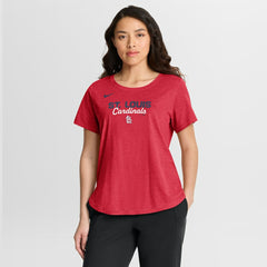 MLB St. Louis Cardinals Nike Women's Arched Tri-Blend T-Shirt