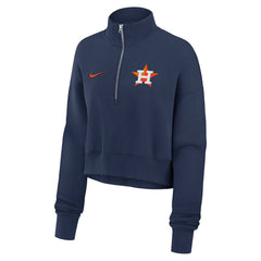 MLB Houston Astros Nike Women's Primetime Phoenix Fleece Half-Zip Sweatshirt