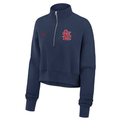MLB St. Louis Cardinals Nike Women's Primetime Phoenix Fleece Half-Zip Sweatshirt