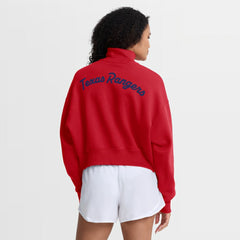 MLB Texas Rangers Nike Women's Primetime Phoenix Fleece Half-Zip Sweatshirt