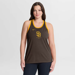 MLB San Diego Padres Nike Women's Tri-Blend Dri-FIT Racerback Tank Top