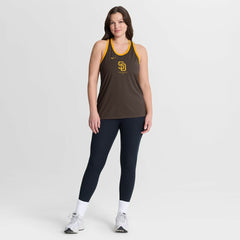 MLB San Diego Padres Nike Women's Tri-Blend Dri-FIT Racerback Tank Top
