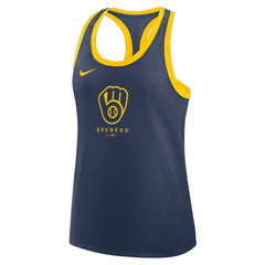 MLB Milwaukee Brewers Nike Women's Tri-Blend Dri-FIT Racerback Tank Top