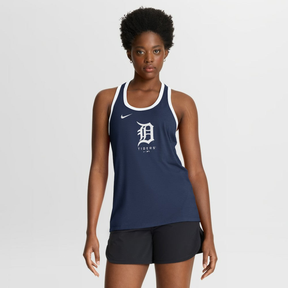 MLB Detroit Tigers Nike Women's Tri-Blend Dri-FIT Racerback Tank Top