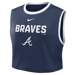 MLB Atlanta Braves Nike Women's Primetime Loose Dri-FIT Cropped Tank Top
