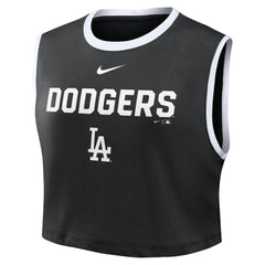 MLB Los Angeles Dodgers Nike Women's Primetime Loose Dri-FIT Cropped Tank Top