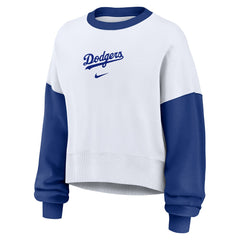 MLB Los Angeles Dodgers Nike Women's Oversized High Hip Fleece Sweatshirt