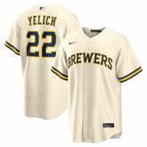 MLB Christian Yelich Milwaukee Brewers Nike Home Replica Jersey