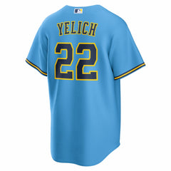 MLB Christian Yelich Milwaukee Brewers Nike Road Replica Jersey