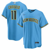 MLB Jackson Chourio Milwaukee Brewers Nike Road Replica Jersey