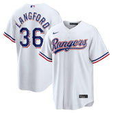 MLB Wyatt Langford Texas Rangers Nike Home Replica Jersey