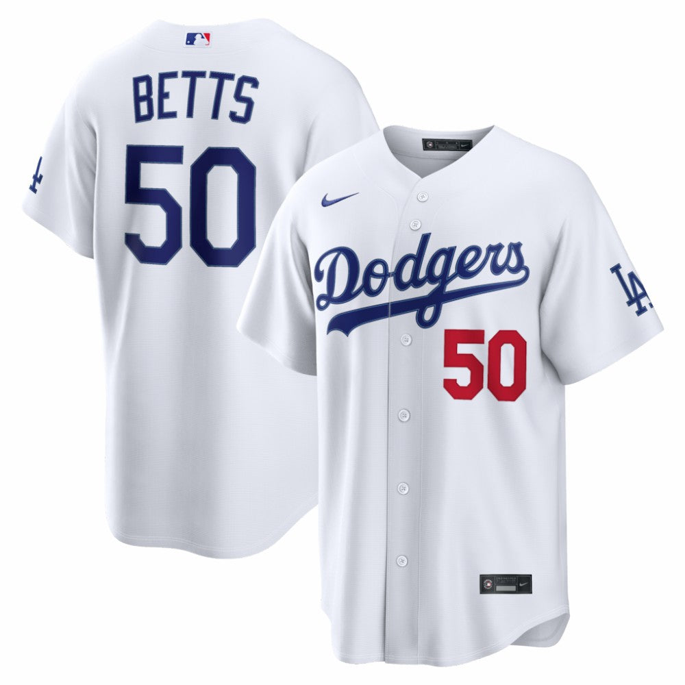 MLB Mookie Betts Los Angeles Dodgers Nike Home Stadium Jersey