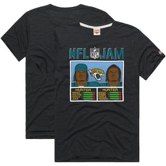 Travis Hunter Homage Unisex NFL Jam Tri-Blend T-Shirt - Jacksonville Jaguars