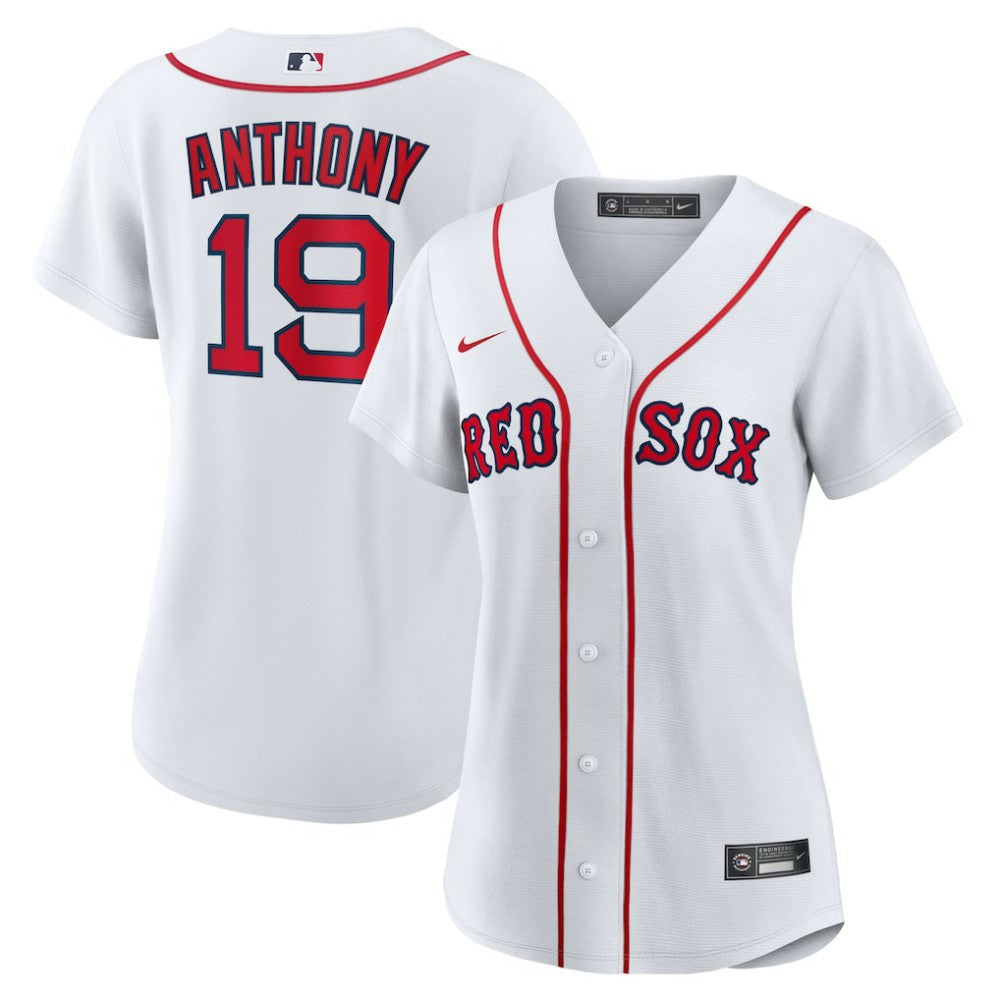 MLB Roman Anthony Boston Red Sox Nike Women's Home Replica Jersey – White