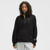 NHL Black|Black Philadelphia Flyers lululemon Women's Long Scuba Oversized Half-Zip Funnel Neck